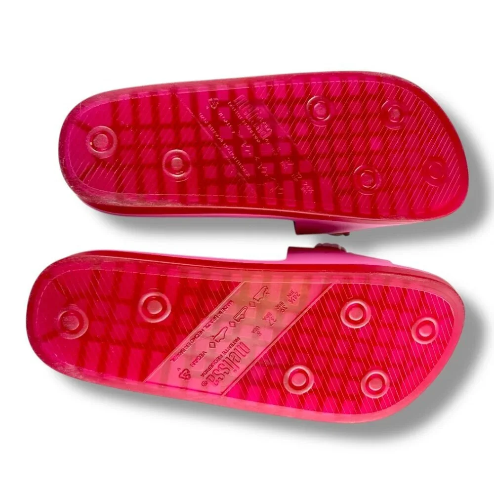 Melissa Beach Slide Sandal Next Gen + BT21 Pink Size W8 EU39 - Picture 10 of 10